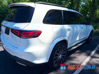 Trzecie zdjęcie samochodu z tyłu: 2020 MERCEDES-BENZ GLS 580 4MATIC VIN:4JGFF8GE2LA165714 - miniatura