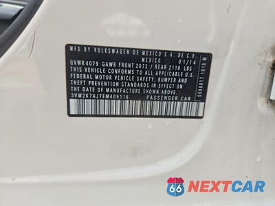 Zdjęcie 13 z 13 samochodu: 2014 VOLKSWAGEN JETTA BASE VIN:3VW2K7AJ7EM409116 - miniatura