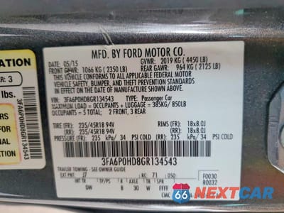 Zdjęcie 13 z 13 samochodu: 2016 FORD FUSION SE VIN:3FA6P0HD8GR134543 - miniatura