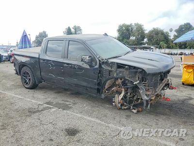 Czwarte zdjęcie samochodu z boku: 2023 CHEVROLET SILVERADO K1500 RST VIN:1GCUDEEL1PZ253887 - miniatura