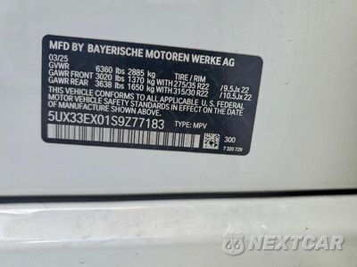 Zdjęcie 13 z 13 samochodu: 2025 BMW X6 XDRIVE40I VIN:5UX33EX01S9Z77183 - miniatura