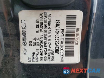 Zdjęcie 13 z 13 samochodu: 2003 INFINITI G35 BASE VIN:JNKCV54E73M217834 - miniatura