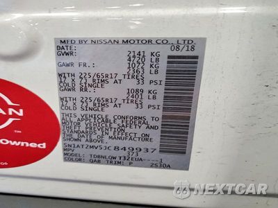 Zdjęcie 13 z 13 samochodu: 2018 NISSAN ROGUE SV VIN:5N1AT2MV5JC849937 - miniatura