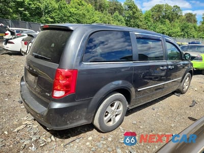 Trzecie zdjęcie samochodu z tyłu: 2012 DODGE GRAND CARAVAN SXT VIN:2C4RDGCG1CR167622 - miniatura