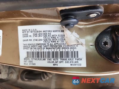 Zdjęcie 13 z 13 samochodu: 2008 MITSUBISHI ENDEAVOR SE VIN:4A4MM31SX8E039340 - miniatura