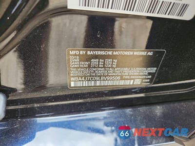 Zdjęcie 12 z 12 samochodu: 2020 BMW 440XI GRAN COUPE VIN:WBA4J7C09LBV99506 - miniatura
