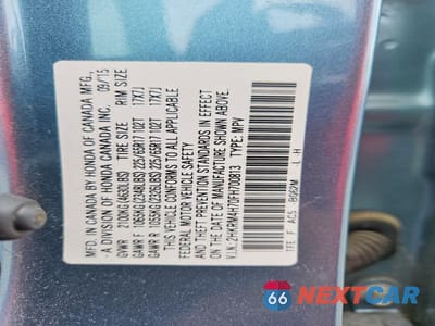 Zdjęcie 13 z 13 samochodu: 2015 HONDA CR-V EXL VIN:2HKRM4H70FH700813 - miniatura