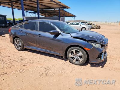 Czwarte zdjęcie samochodu z boku: 2021 HONDA CIVIC LX VIN:2HGFC2F61MH536998 - miniatura