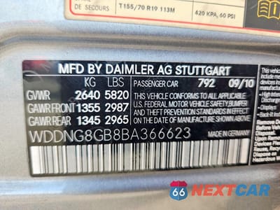 Zdjęcie 12 z 12 samochodu: 2011 MERCEDES-BENZ S 550 4MATIC VIN:WDDNG8GB8BA366623 - miniatura