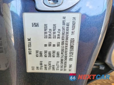 Zdjęcie 12 z 12 samochodu: 2022 TESLA MODEL 3 VIN:5YJ3E1EA0NF370024 - miniatura