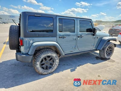 Trzecie zdjęcie samochodu z tyłu: 2014 JEEP WRANGLER UNLIMITED SPORT VIN:1C4BJWDGXEL255616 - miniatura