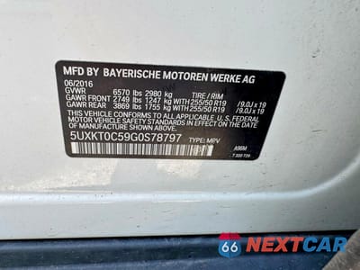 Zdjęcie 11 z 11 samochodu: 2016 BMW X5 XDR40E VIN:5UXKT0C59G0S78797 - miniatura