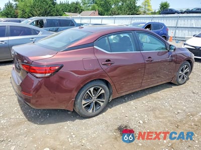 Trzecie zdjęcie samochodu z tyłu: 2022 NISSAN SENTRA SV VIN:3N1AB8CV8NY248355 - miniatura