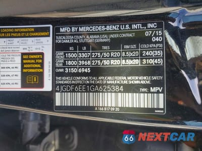Zdjęcie 13 z 13 samochodu: 2016 MERCEDES-BENZ GL 450 4MATIC VIN:4JGDF6EE1GA625384 - miniatura