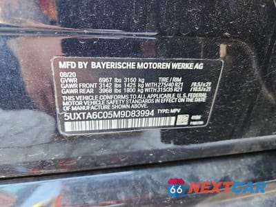 Zdjęcie 13 z 13 samochodu: 2021 BMW X5 XDRIVE45E VIN:5UXTA6C05M9D83994 - miniatura