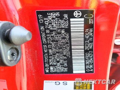 Zdjęcie 13 z 13 samochodu: 2020 TOYOTA COROLLA VIN:JTDEPRAE0LJ094847 - miniatura