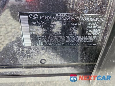 Zdjęcie 14 z 14 samochodu: 2023 HYUNDAI SANTA FE SEL PREMIUM VIN:5NMS3DA16PH007995 - miniatura