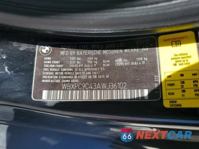 Zdjęcie 12 z 12 samochodu: 2010 BMW X3 XDRIVE30I VIN:WBXPC9C43AWJ36102 - miniatura