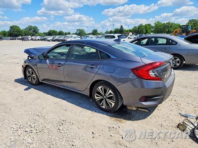 Drugie zdjęcie samochodu z przodu: 2018 HONDA CIVIC EXL VIN:JHMFC1F71JX026433 - miniatura