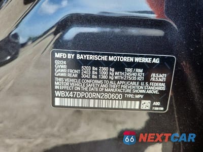 Zdjęcie 14 z 14 samochodu: 2024 BMW X3 SDRIVE30I VIN:WBX47DP00RN280600 - miniatura