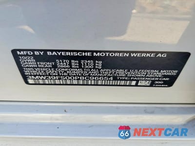 Zdjęcie 12 z 12 samochodu: 2023 BMW 330XE VIN:3MW39FS00P8C96654 - miniatura