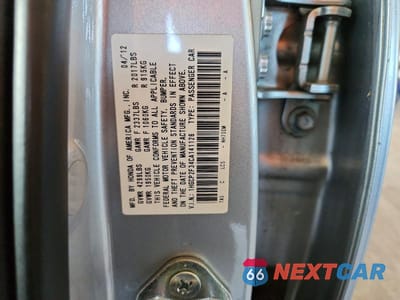 Zdjęcie 12 z 12 samochodu: 2012 HONDA ACCORD LX VIN:1HGCP2F34CA141126 - miniatura