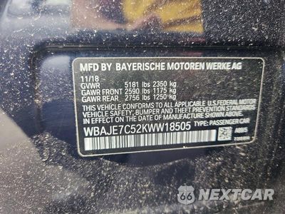 Zdjęcie 12 z 12 samochodu: 2019 BMW 540 XI VIN:WBAJE7C52KWW18505 - miniatura