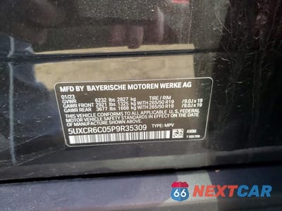 Zdjęcie 13 z 13 samochodu: 2023 BMW X5 XDRIVE40I VIN:5UXCR6C05P9R35309 - miniatura