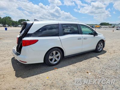 Trzecie zdjęcie samochodu z tyłu: 2020 HONDA ODYSSEY EXL VIN:5FNRL6H71LB002123 - miniatura