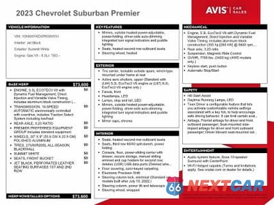 Zdjęcie 12 z 13 samochodu: 2023 CHEVROLET SUBURBAN K1500 PREMIER VIN:1GNSKFKDXPR389314 - miniatura
