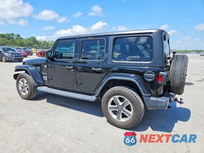 Drugie zdjęcie samochodu z przodu: 2021 JEEP WRANGLER UNLIMITED SAHARA VIN:1C4HJXEG4MW503063 - miniatura