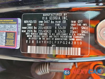 Zdjęcie 13 z 13 samochodu: 2023 KIA SORENTO EX VIN:5XYRHDLFXPG242810 - miniatura