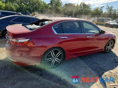 Trzecie zdjęcie samochodu z tyłu: 2017 HONDA ACCORD SPORT VIN:1HGCR2F51HA252963 - miniatura