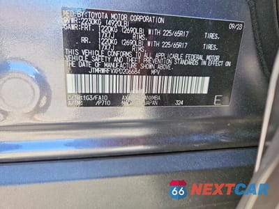 Zdjęcie 13 z 13 samochodu: 2023 TOYOTA RAV4 HYBRID XLE VIN:JTMRWRFVXPD206684 - miniatura
