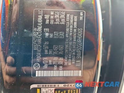 Zdjęcie 14 z 14 samochodu: 2024 HYUNDAI SANTA FE CALLIGRAPHY VIN:5NMP5DGL4RH042613 - miniatura