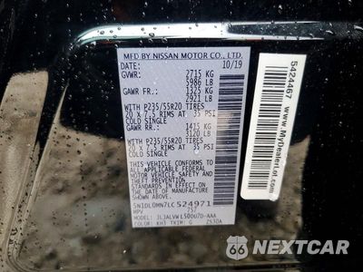 Zdjęcie 14 z 14 samochodu: 2020 INFINITI QX60 LUXE VIN:5N1DL0MN7LC524971 - miniatura