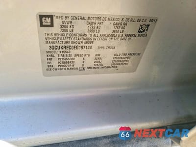 Zdjęcie 12 z 12 samochodu: 2014 CHEVROLET SILVERADO K1500 LT VIN:3GCUKREC0EG197144 - miniatura