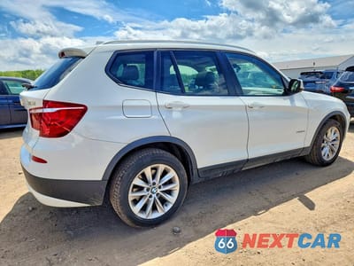 Trzecie zdjęcie samochodu z tyłu: 2014 BMW X3 XDRIVE28I VIN:5UXWX9C55E0D15449 - miniatura