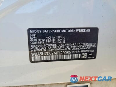 Zdjęcie 13 z 13 samochodu: 2021 BMW M340I VIN:WBA5U7C02MFL29085 - miniatura