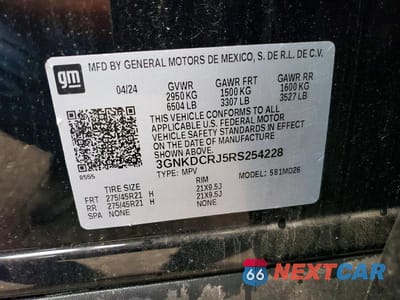 Zdjęcie 13 z 13 samochodu: 2024 CHEVROLET BLAZER RS VIN:3GNKDCRJ5RS254228 - miniatura