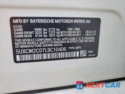 Zdjęcie 13 z 13 samochodu: 2020 BMW X7 XDRIVE40I VIN:5UXCW2C07L9C10406 - miniatura