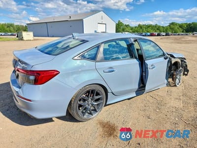 Trzecie zdjęcie samochodu z tyłu: 2023 HONDA CIVIC SPORT VIN:2HGFE2F53PH522946 - miniatura