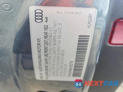 Zdjęcie 12 z 12 samochodu: 2017 AUDI TT VIN:TRUT5CFV9H1002778 - miniatura
