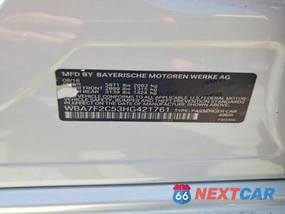 Zdjęcie 12 z 12 samochodu: 2017 BMW 750 XI VIN:WBA7F2C53HG421761 - miniatura