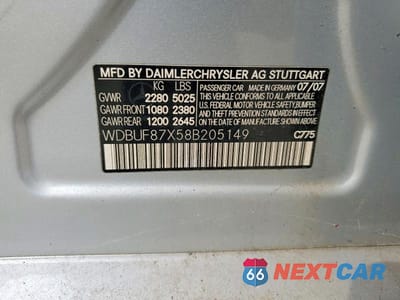 Zdjęcie 12 z 12 samochodu: 2008 MERCEDES-BENZ E 350 4MATIC VIN:WDBUF87X58B205149 - miniatura