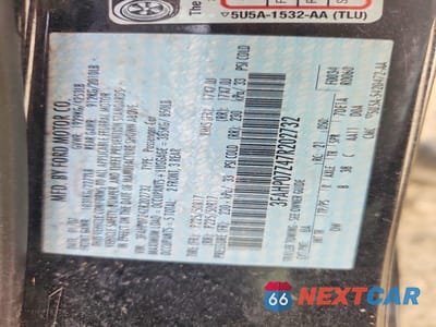 Zdjęcie 12 z 12 samochodu: 2007 FORD FUSION SE VIN:3FAHP07Z47R202732 - miniatura