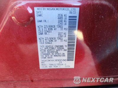 Zdjęcie 13 z 13 samochodu: 2015 NISSAN ROGUE SL VIN:5N1AT2MT4FC899590 - miniatura