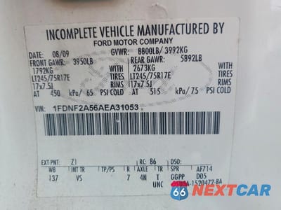 Zdjęcie 12 z 12 samochodu: 2010 FORD F250 SUPER DUTY VIN:1FDNF2A56AEA31053 - miniatura
