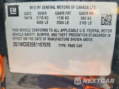 Zdjęcie 12 z 12 samochodu: 2014 CHEVROLET IMPALA LIMITED LTZ VIN:2G1WC5E35E1167976 - miniatura