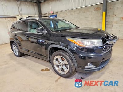Czwarte zdjęcie samochodu z boku: 2015 TOYOTA HIGHLANDER LIMITED VIN:5TDDKRFH5FS154867 - miniatura